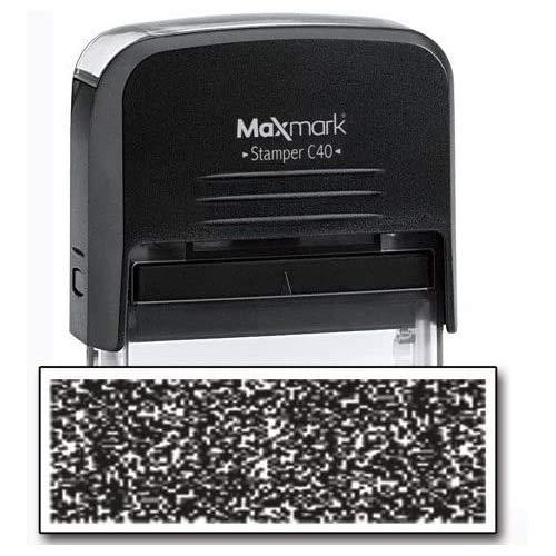 MaxMark Identity Theft Protection Stamp - Large Side with an Additional Replacement Pad