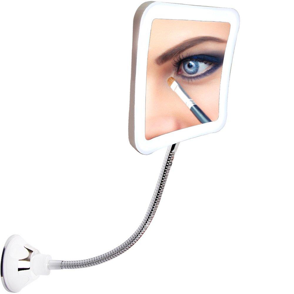 Sunplustrade Makeup Mirror With Lights and Magnification, Lighted Magnifying Mirror, Magnifying Mirror With Light, Lighted Makeup Mirror, Magnifying Makeup Mirror, Portable Personal Led Make Up Mirror