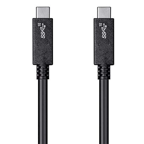 Monoprice 3.1 USB-C to USB-C Gen 2 - 1 Meter (3.3ft) 5A, 10 Gbps, For PC, Samsung Galaxy S9 S8 Note 8, Pixel, LG V30 G6 G5, Nintendo Switch, and more Black 1m