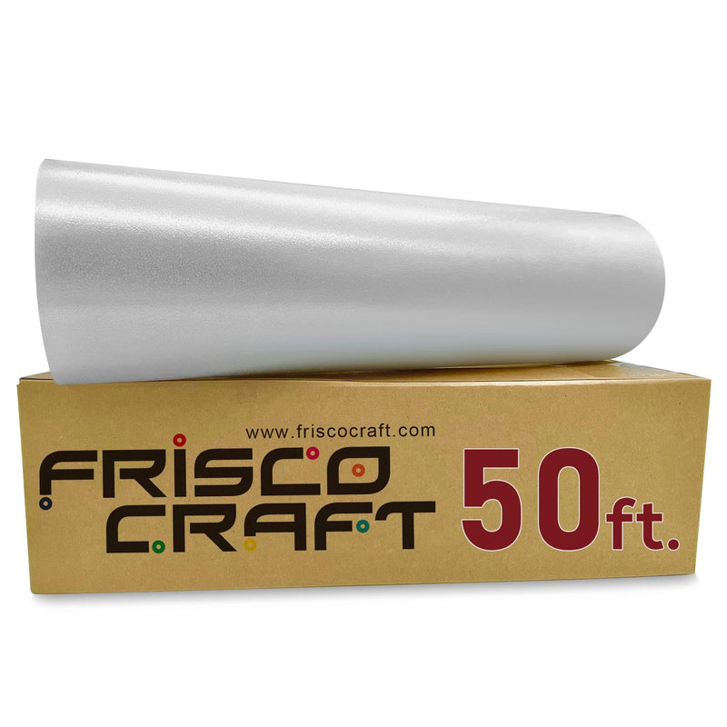 Frisco Craft C-370 Transfer Tape for Vinyl 12" x 50 Feet Clear Lay Flat | Application Tape Perfect for Self Adhesive Vinyl for Signs Stickers Decals Walls Doors Windows 12"x50FT Clear Original