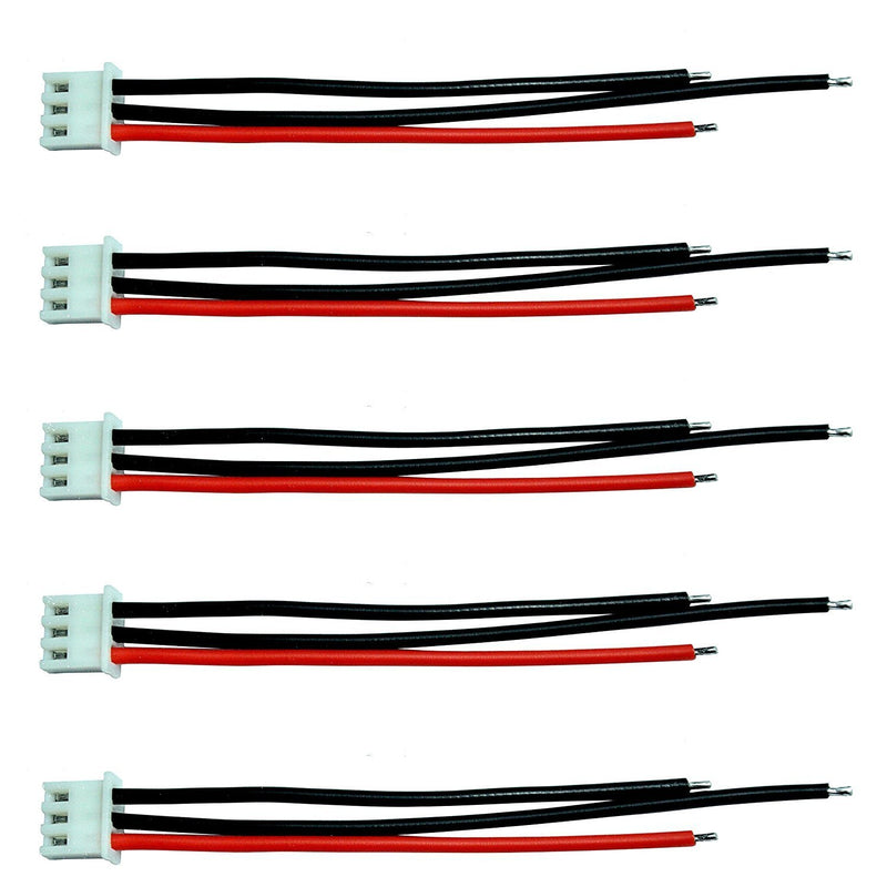 10pcs JST-XH 2S 7.4v LiPo Balance Plug Extension Cable Battery Charger Connector 22AWG for RC Drone Rechargeable Lipo 10pcs 2s