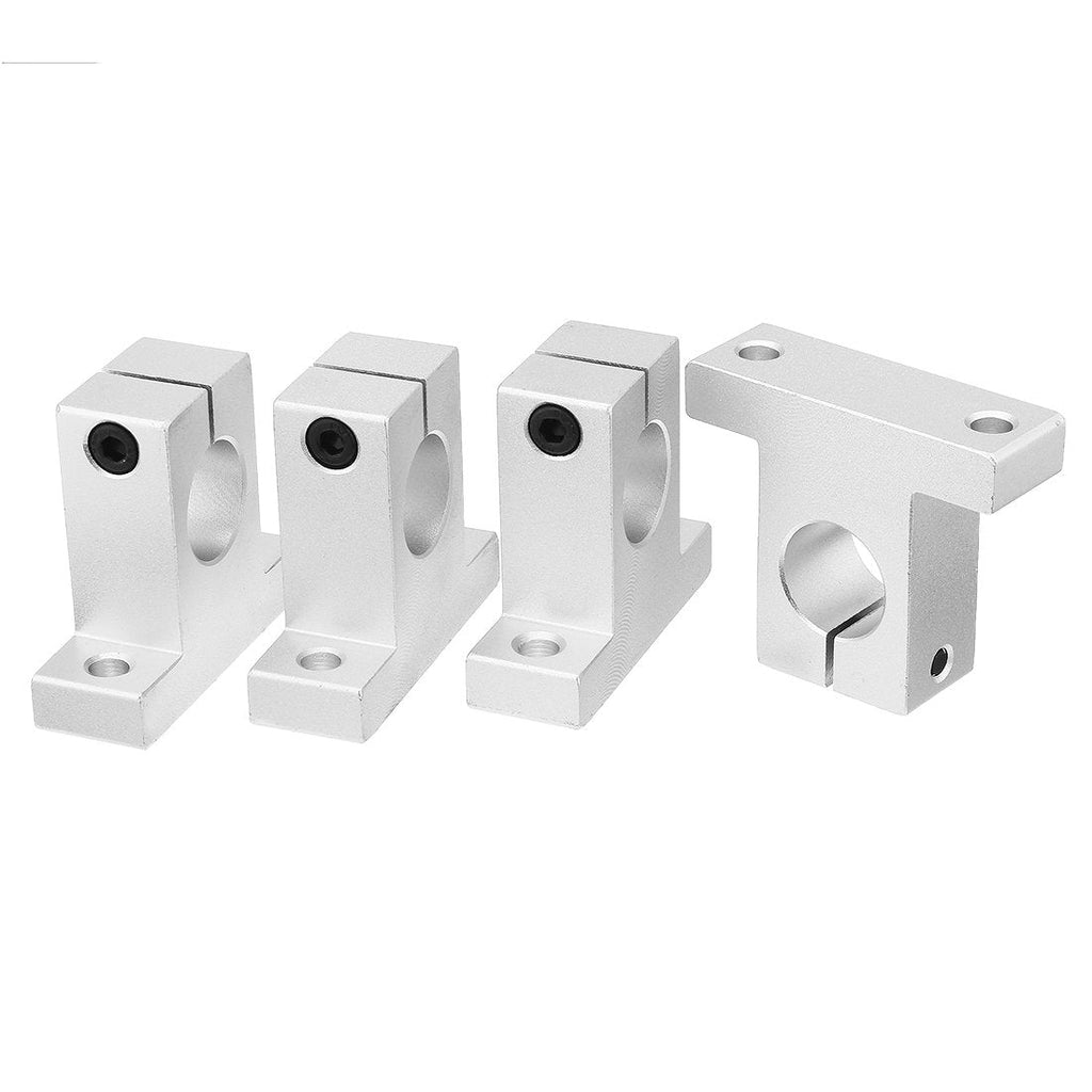 uxcell 4pcs SK13 Aluminum Linear Motion Rail Clamping Guide Support for 13mm Dia Shaft