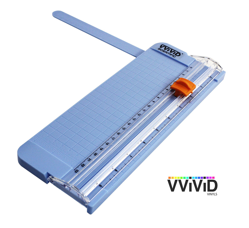 VViViD A4 / A5 Paper Trimmer, 9 inch, with Security Safeguard, Measuring Grid, and Ruler (Inches & cm) 9" Sliding Blade