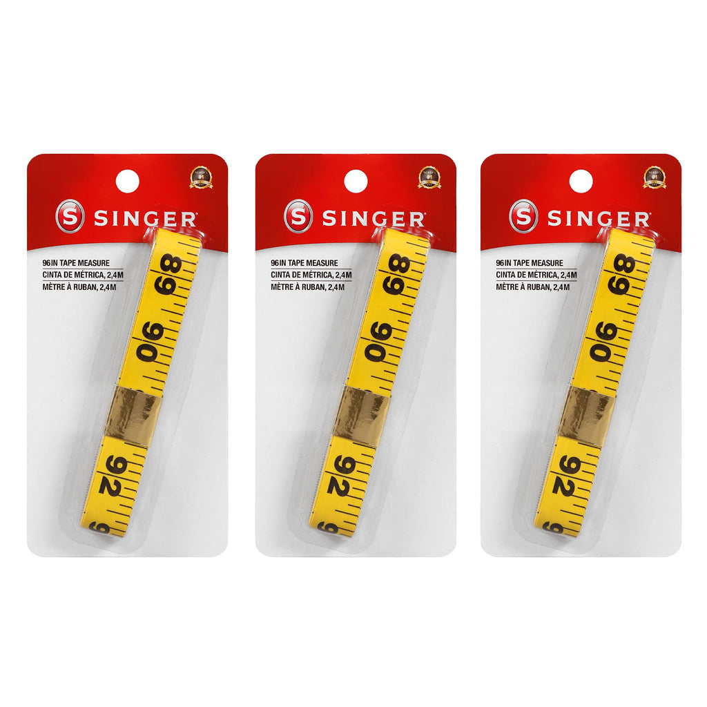 SINGER 00258 Extra Long Vinyl Tape Measure, 96-Inch (Single) (3) 3