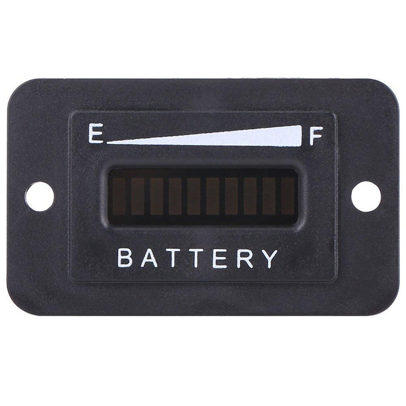 Qiilu Battery Fuel Gauge Indicator for Battery Powered Equipment Golf Cart(12/24V) 12/24V