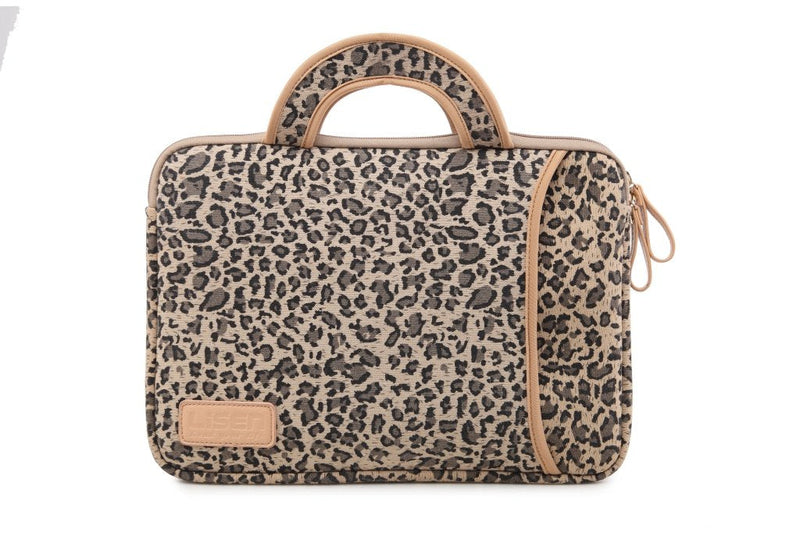 15.5 Inch Laptop Sleeve Case-Stylish Leopard Ultrabook Sleeve MacBook Bag for Acer/Asus/Dell/iPad Pro/Lenovo/MacBook Pro/MacBook Air/Surface Pro 4 with Handle 15-15.6inches