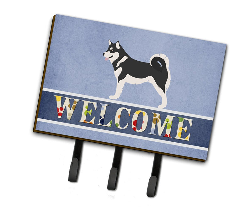 Caroline's Treasures BB8324TH68 Alaskan Malamute Welcome Leash or Key Holder, Triple, Multicolor