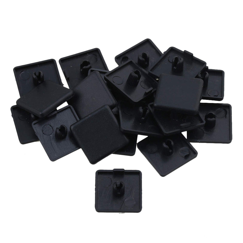 CNBTR European Standard Aluminum Plastic Extrusion End Cap Industrial 20x20mm Pack of 20