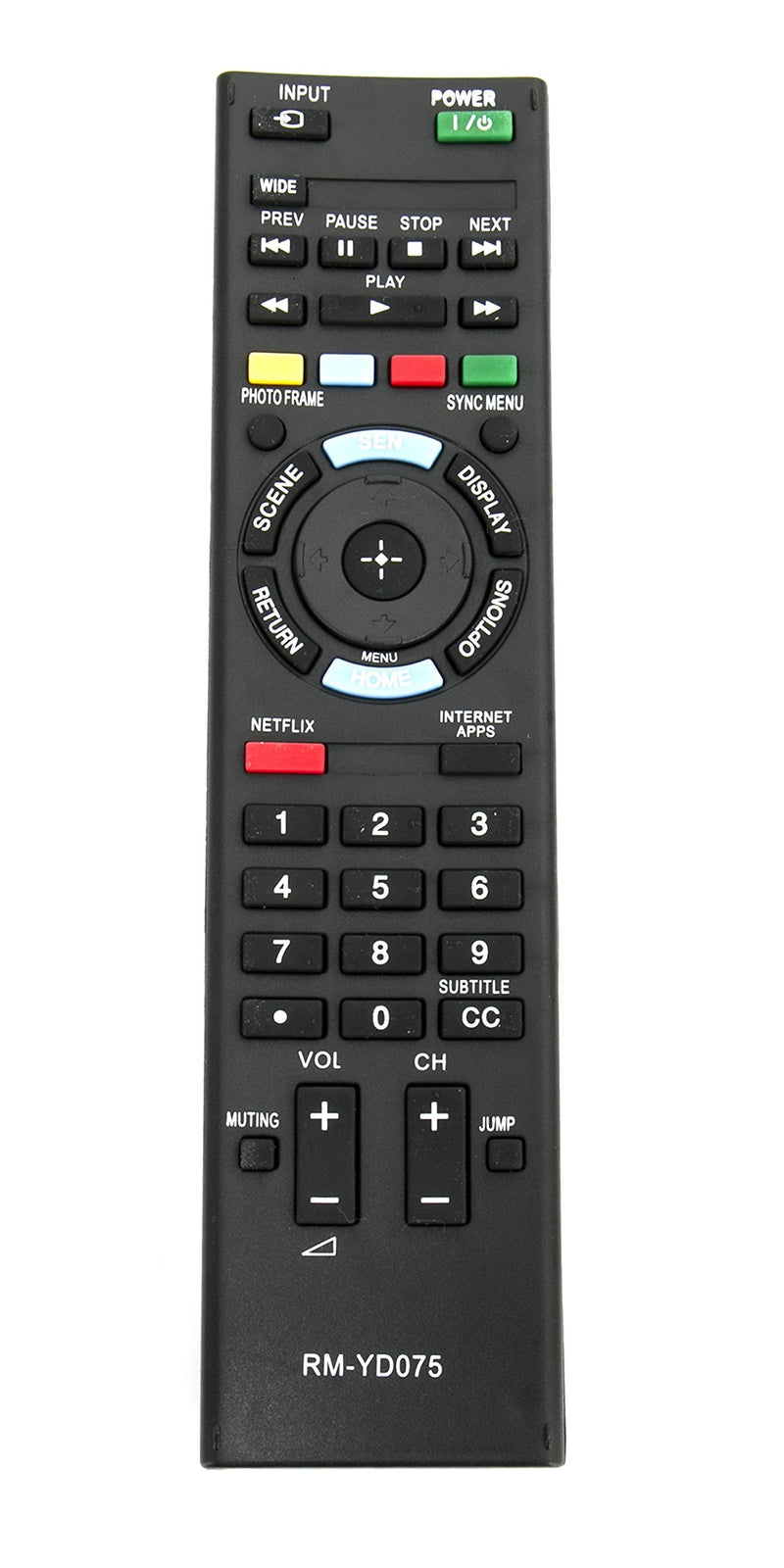 RM-YD075 Replaced Remote fit for Sony TV KDL-40EX640 KDL-46EX640 KDL-55EX640 KDL-40EX645 KDL-46EX641 KDL-46EX645 KDL-50EX645 KDL-55EX645 KDL-60EX645