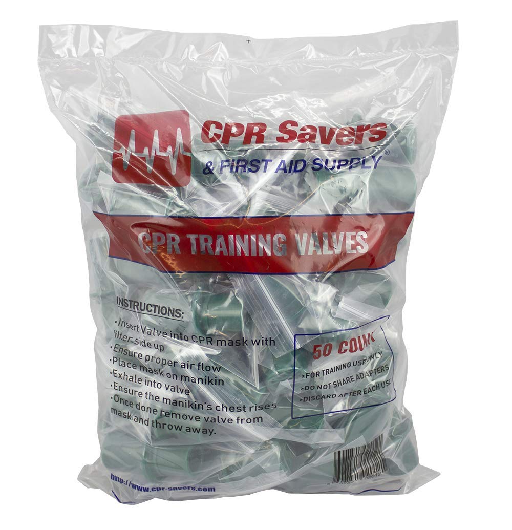 CPR Savers and First Aid Supply One-Way Disposable Training Valves for Micromask CPR Training (1) 1