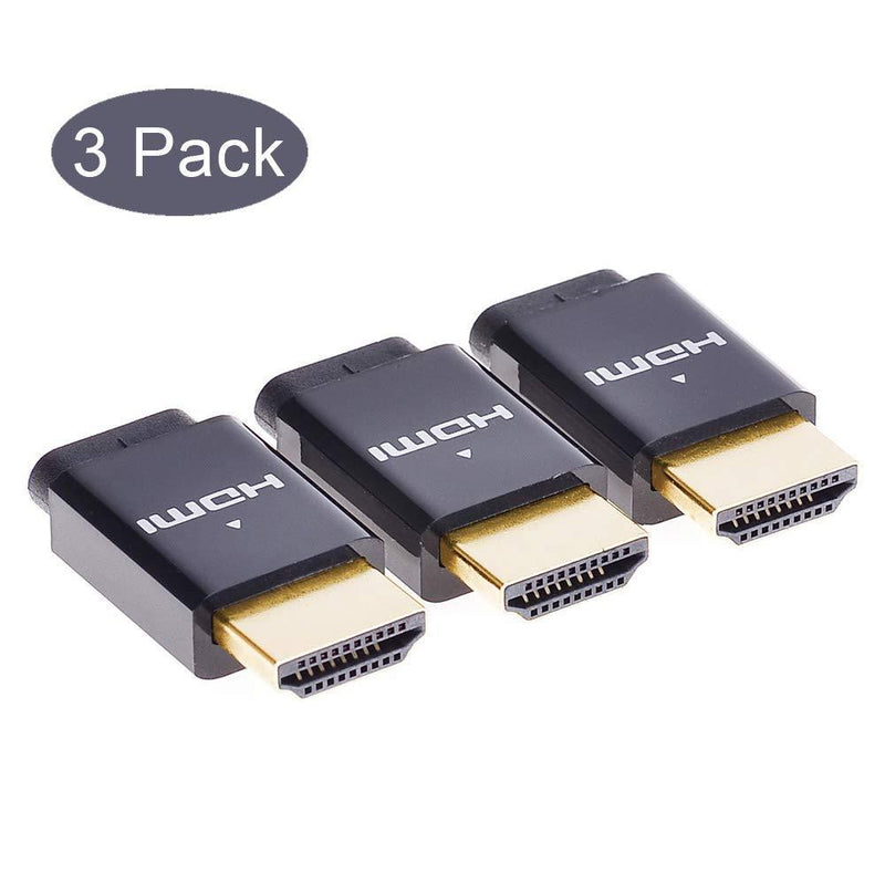 HDMI Dummy Plug Display Emulator for Headless PC 4096x2160@60Hz, 3 Pack 4K Virtual Screen
