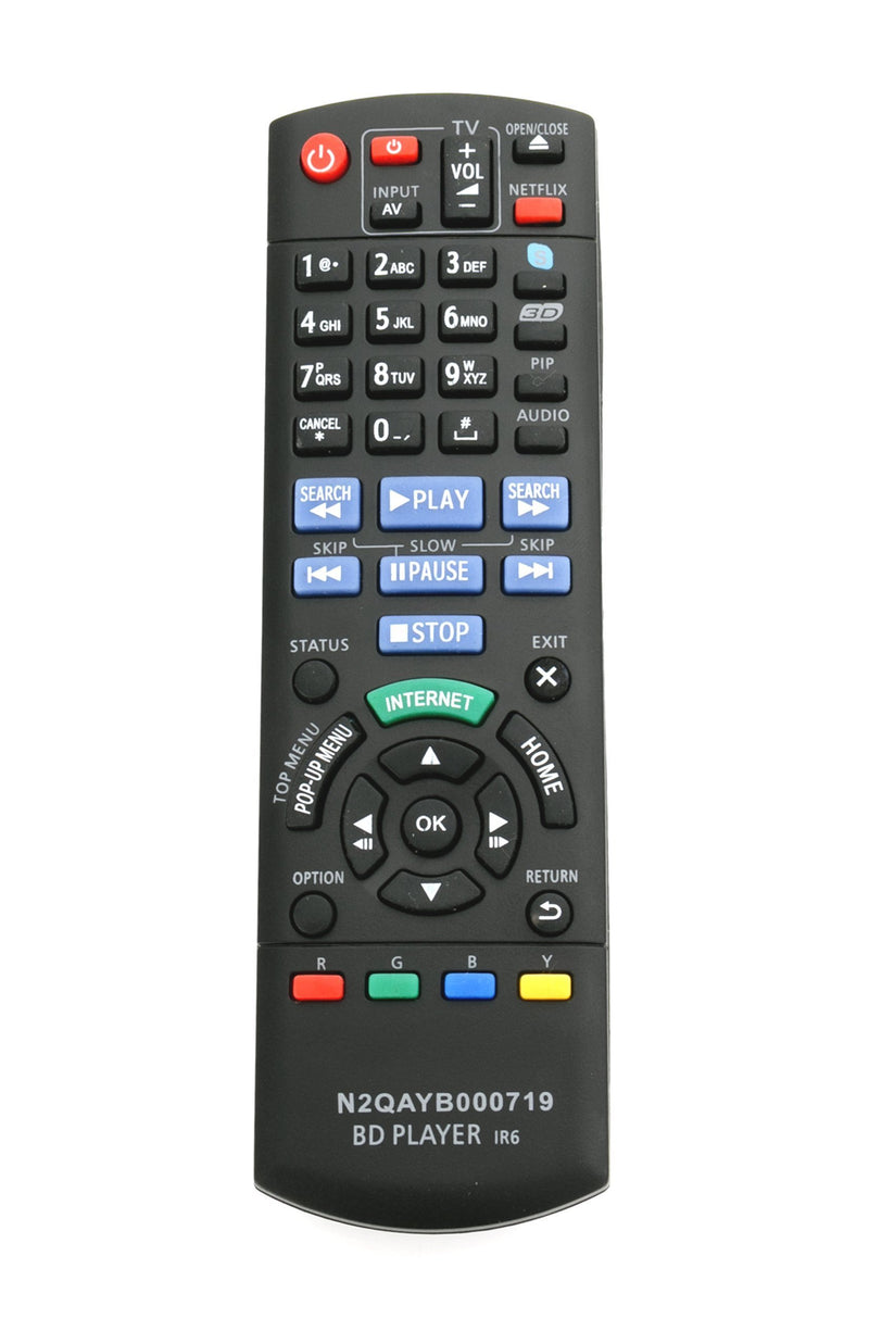 N2QAYB000719 Replaced Remote fit for Panasonic DMP-BDT220 DMP-BDT220CP DMP-BDT120 DMPBDT120 DMP-BDT221 Blu-Ray Disc Players