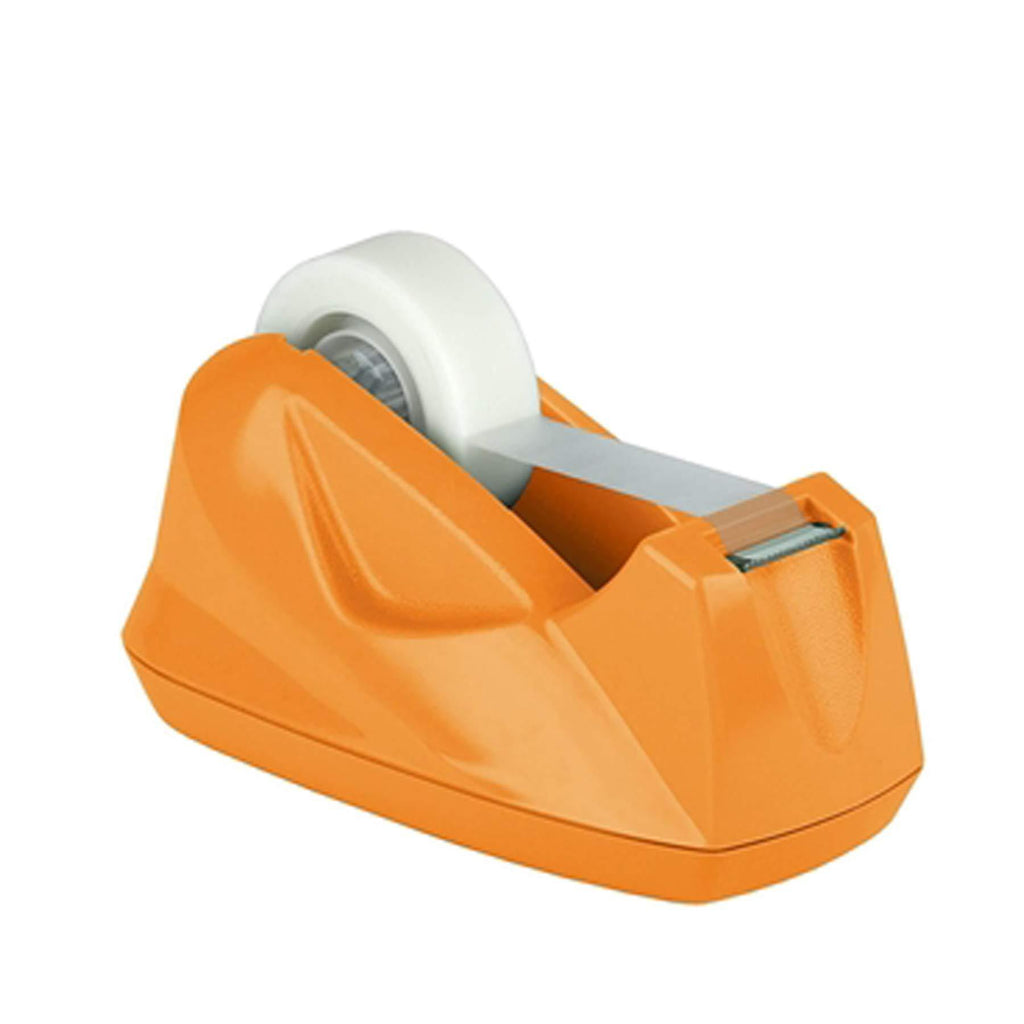 Acrimet Premium Desktop Tape Dispenser Non-Skid Base (Heavy Duty) (Orange Color)