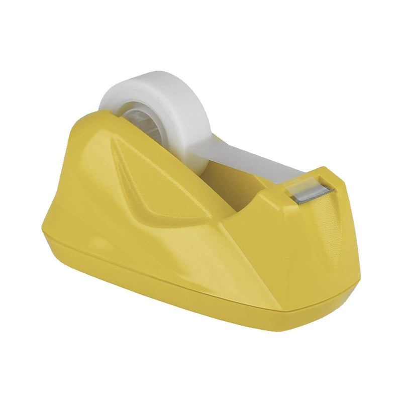 Acrimet Premium Desktop Tape Dispenser Non-Skid Base (Heavy Duty) (Yellow Color)