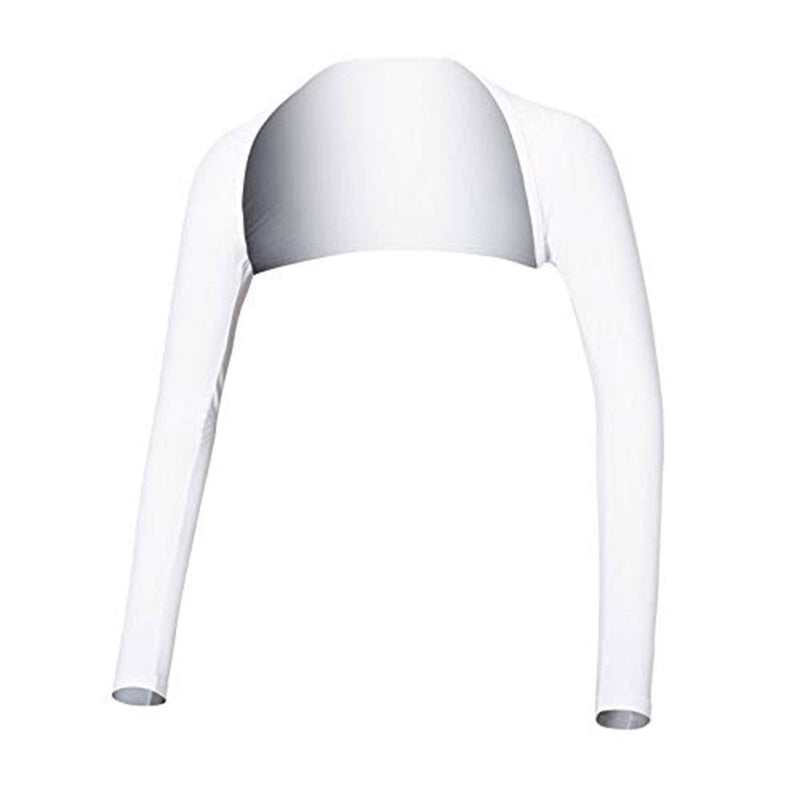 Hairwilly Advanced Cooling Shawl Arm Sleeve Sun Protection Comfortable & Breathable for Women Golf & Outdoor Sports White Large