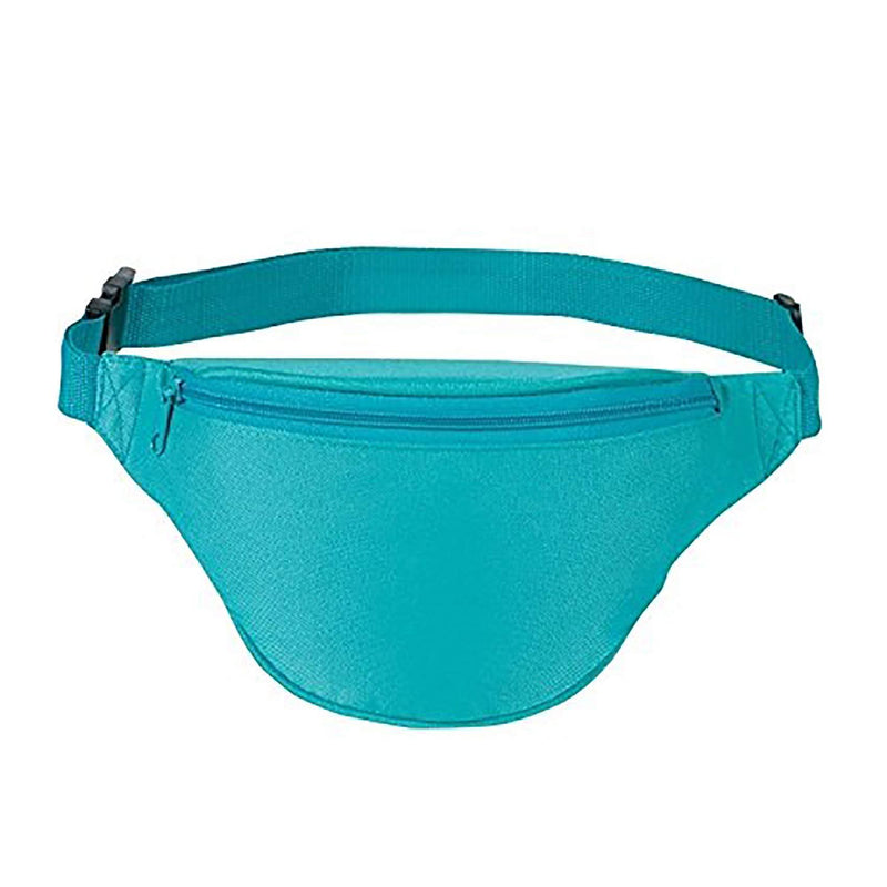 BuyAgain Fanny Pack, Unisex 2 Zipper Quick Release Buckle Travel Sport Running Waist Fanny Pack Teal
