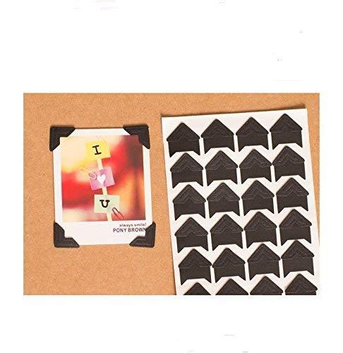 360 Count Self-Adhesive Acid Free Photo Corners Scrapbooks Memory Books (Black) Black