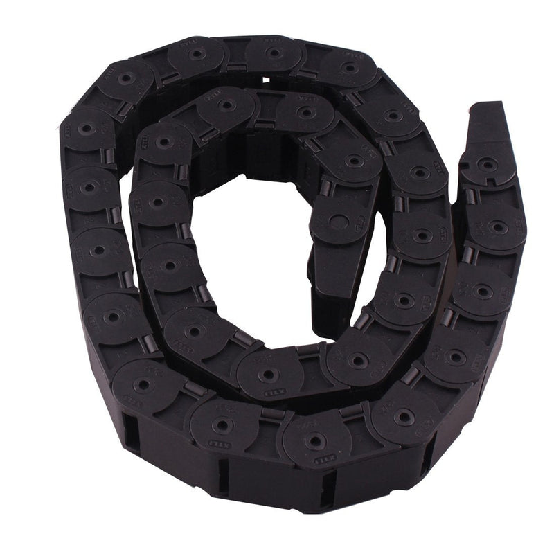 1M 18 x 25mm Plastic Open One Side Type CNC Machine Tool Cable Drag Chain Wire Carrier Black Ted Lele (18mm x 25mm) 18mm x 25mm
