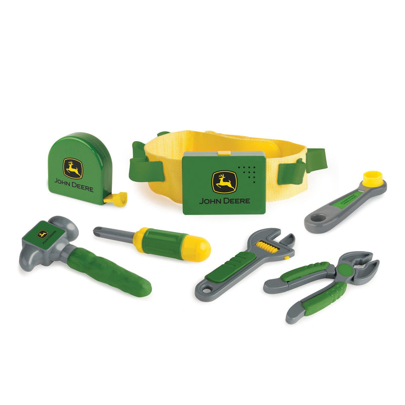 TOMY John Deere Deluxe Talking Toolbelt Preschool Toy Frustration Free Packaging