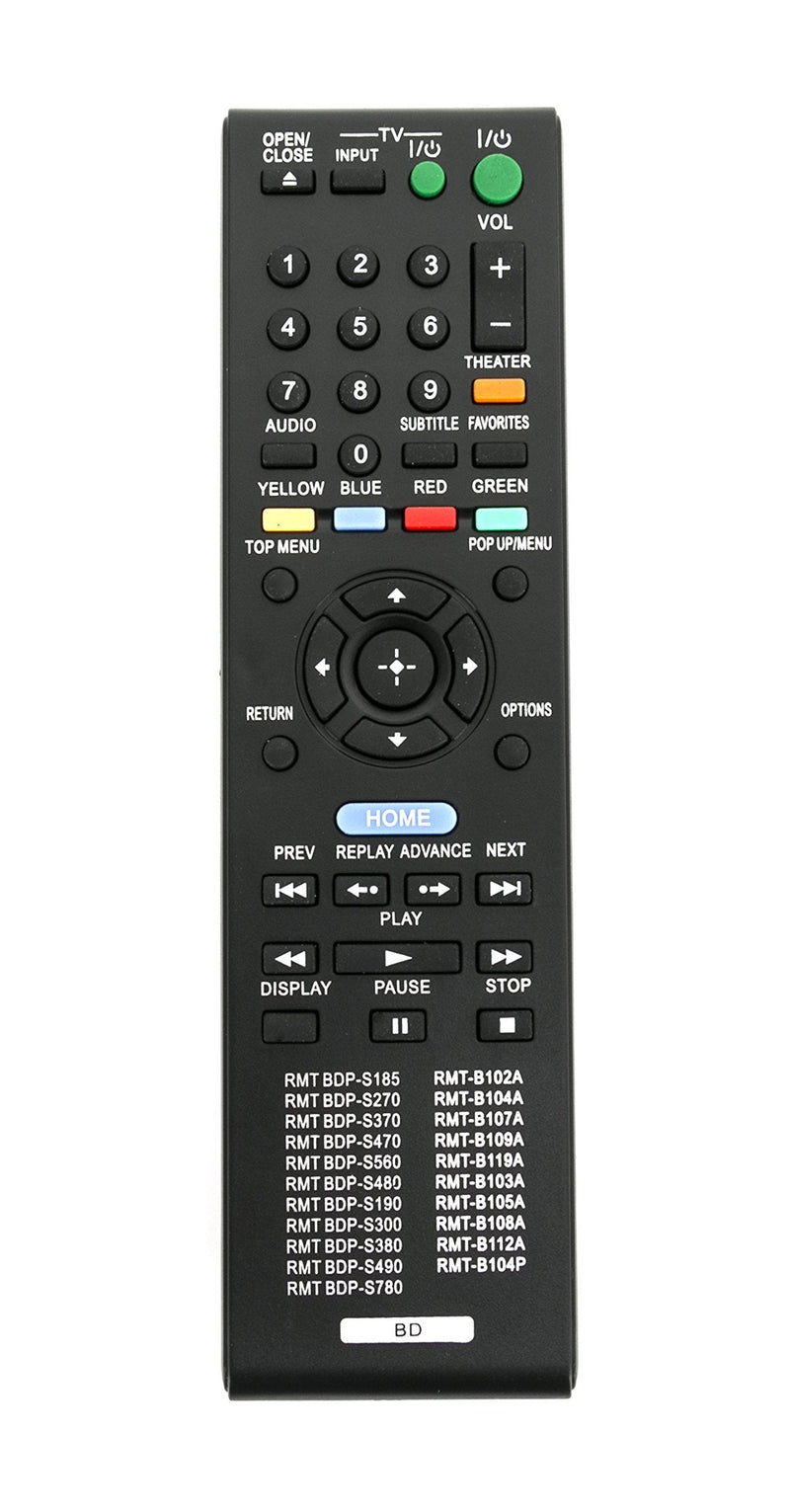 RMT-B102A RMT-B104A RMT-B107A RMT-B109A RMT-B104P RMT-B119A RMT-B103A RMT-B105A RMT-B108A RMT-B112A Replace Remote fit for Sony Blu-Ray DVD Player BDP-S185 BDP-S270 BDP-S370 BDP-S470 BDP-S560 BDP-S480