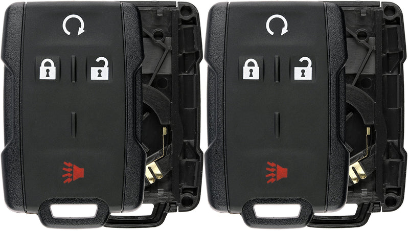 KeylessOption Keyless Entry Remote Control Car Key Fob Case Shell Button Pad Outer Cover for M3N-32337100 (Pack of 2)