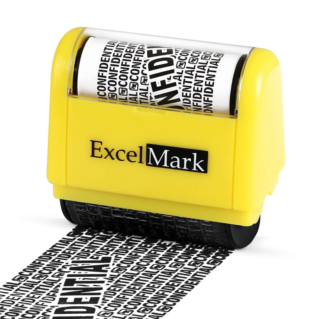 ExcelMark Rolling Identity Theft Guard Stamp (ID Theft Roller Stamp)