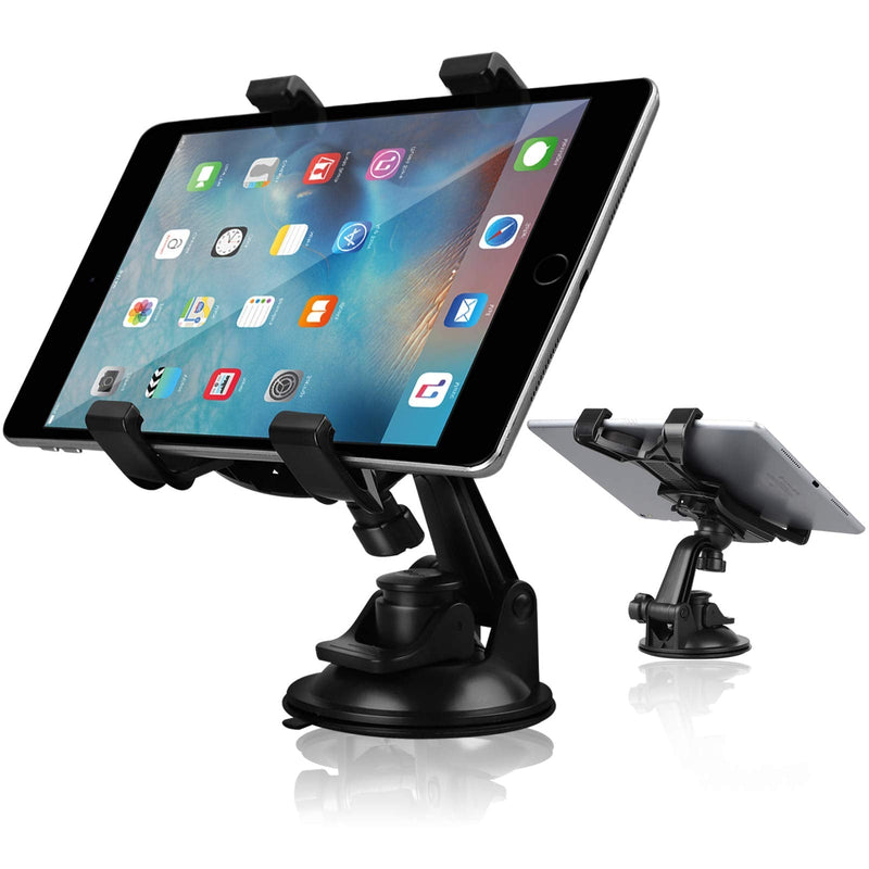 Car Tablet Holder, Tablet Dash Mount iPad Stand Holder for Car Windshield Dashboard Universal Tablet Car Mount with Suction Cup Compatible for Samsung Galaxy Tab/iPad Mini Air 4 3(All 7-10.5" Tablets)