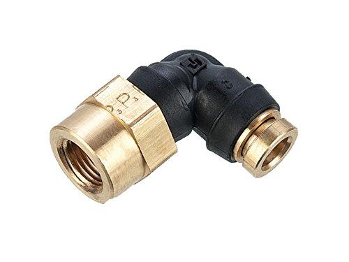 Parker 370PTC-6-2 Air Brake D.O.T. Composite Push-to-Connect Fitting, PTC, Tube to Female Pipe, Push-to-Connect and Female Pipe 90 Degree Elbow, 3/8" and 1/8"