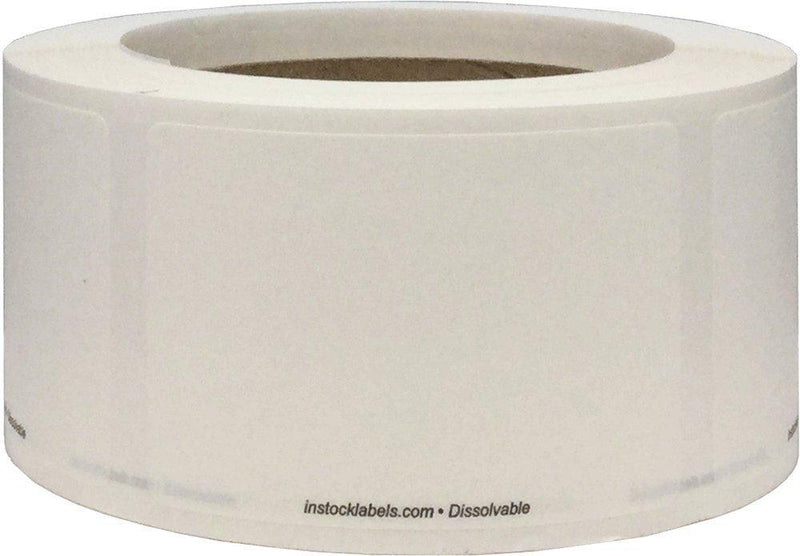 InStockLabels Dissolvable Blank Labels for Food Storage, 2" x 3", Pack of 500