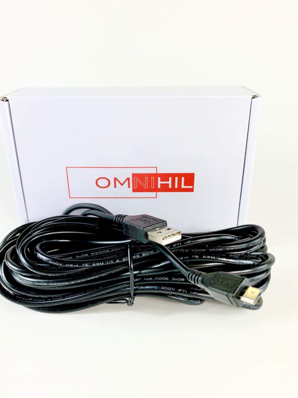 OMNIHIL 30FT 2.0 High Speed USB Type A to Micro USB Cable 20AWG Max Power (Compatible with Many Models) for Charging USE ONLY/Does NOT Transmit Data