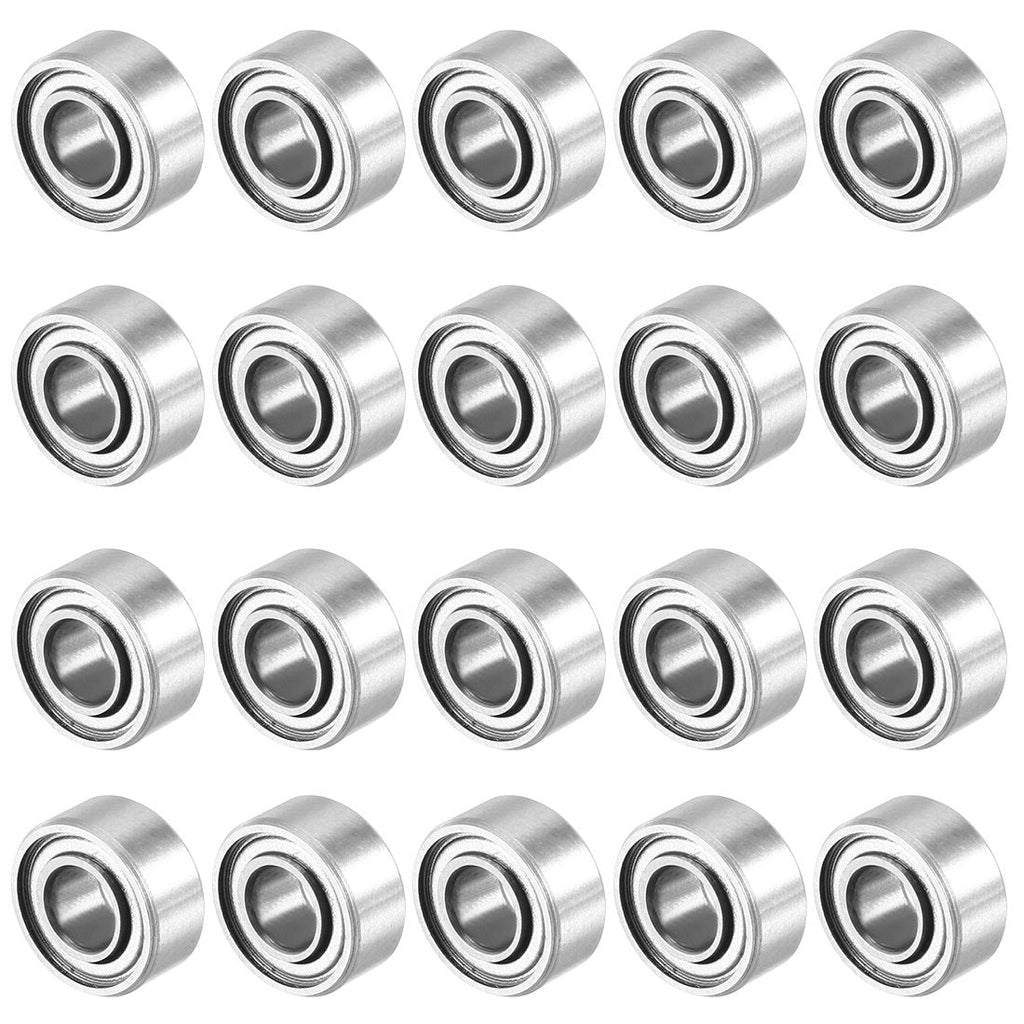 uxcell 20pcs 4mmx9mmx4mm Double Shielded Miniature Deep Groove Ball Bearing