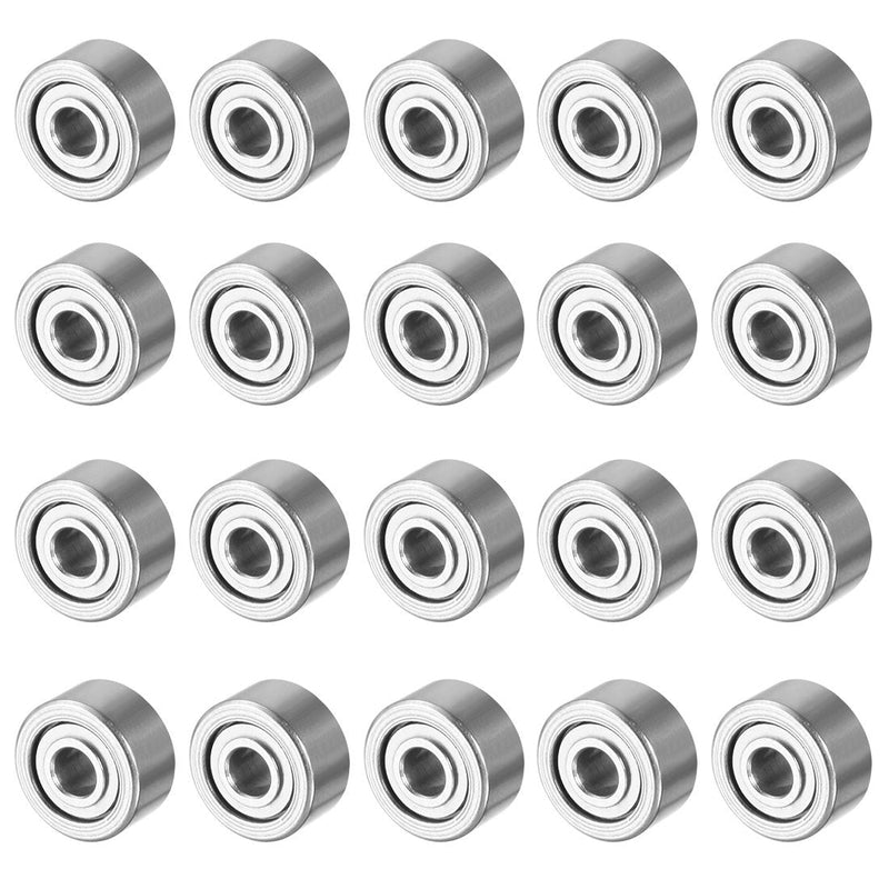 uxcell 20pcs MR62ZZ 2mmx6mmx2.5mm Double Shielded Miniature Deep Groove Ball Bearing