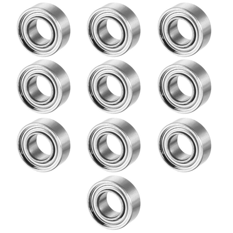 uxcell 10pcs MR63ZZ 3mmx6mmx2.5mm Double Shielded Miniature Deep Groove Ball Bearing