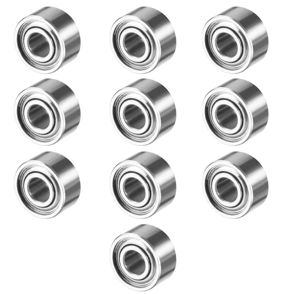 uxcell 10pcs MR52ZZ 2mmx5mmx2.5mm Double Shielded Miniature Deep Groove Ball Bearing