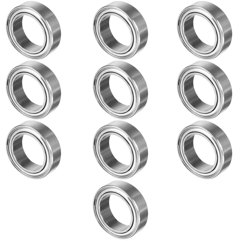 uxcell 10pcs MR128ZZ 8mmx12mmx3.5mm Double Shielded Miniature Deep Groove Ball Bearing