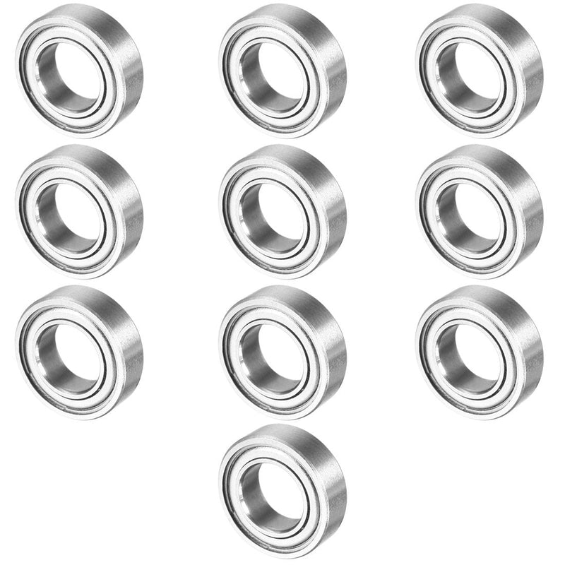 uxcell 10pcs MR137ZZ 7mmx13mmx4mm Double Shielded Miniature Deep Groove Ball Bearing