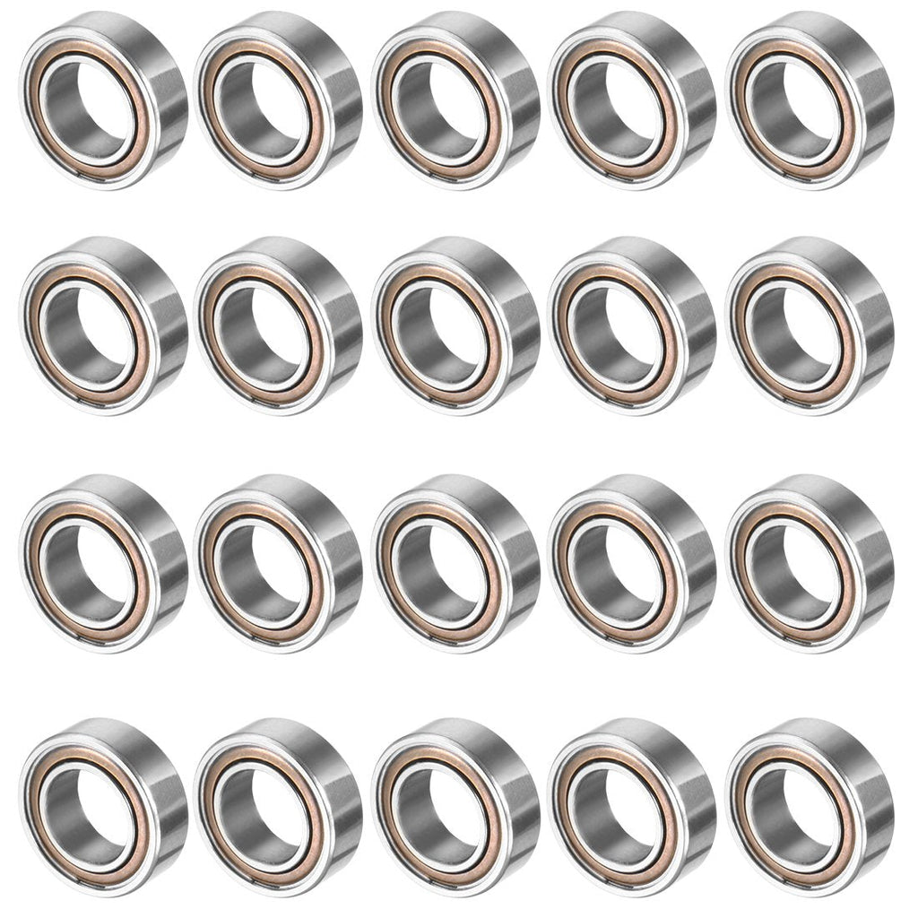 uxcell 20pcs MR95ZZ 5mmx9mmx3mm Double Shielded Miniature Deep Groove Ball Bearing