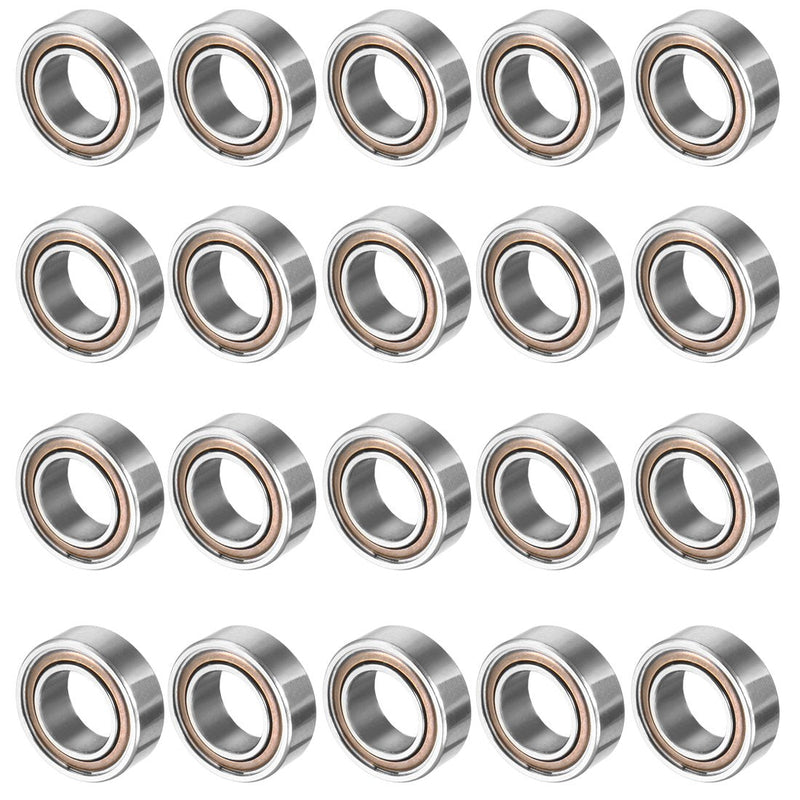 uxcell 20pcs MR95ZZ 5mmx9mmx3mm Double Shielded Miniature Deep Groove Ball Bearing