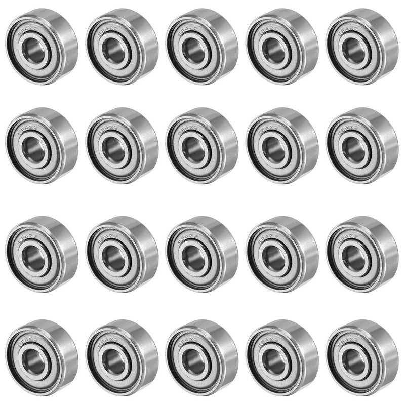 uxcell 20pcs 4mmx13mmx5mm Double Shielded Miniature Deep Groove Ball Bearing