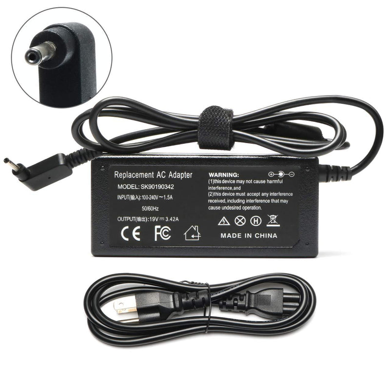 65W AC Laptop Adapter Power Cord Supply for Acer Chromebook 15 R13 R11 CB3-532 CB3-111-C4HT CB3-131 C720 C720P C740 C720-2802 C720P-2600 Tablet AO1-431