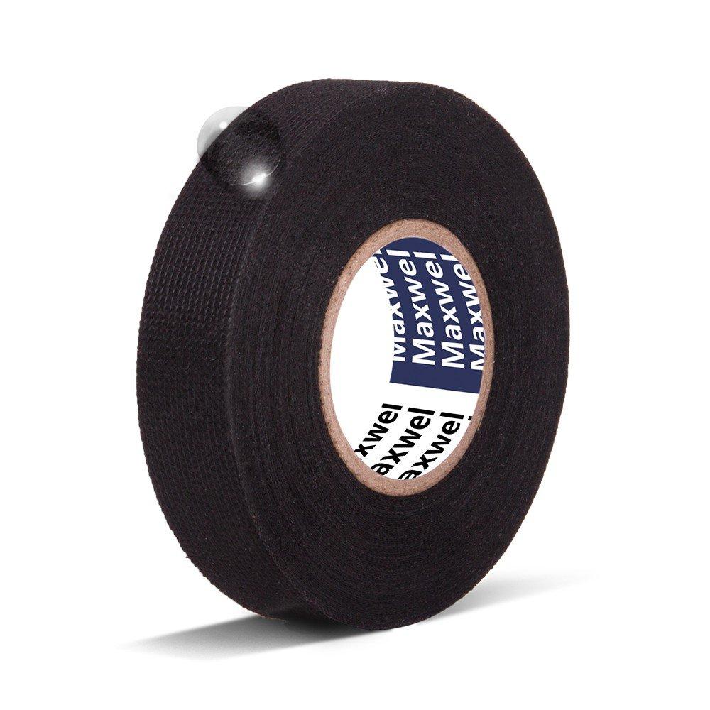 Wire Loom Harness Adhesive Cloth Fabric Tape for Automotive Electrical Wire harnessing Noise Damping Heat Proof 3/4" x 50 ' 1 Pack 1 3/4" x 50'