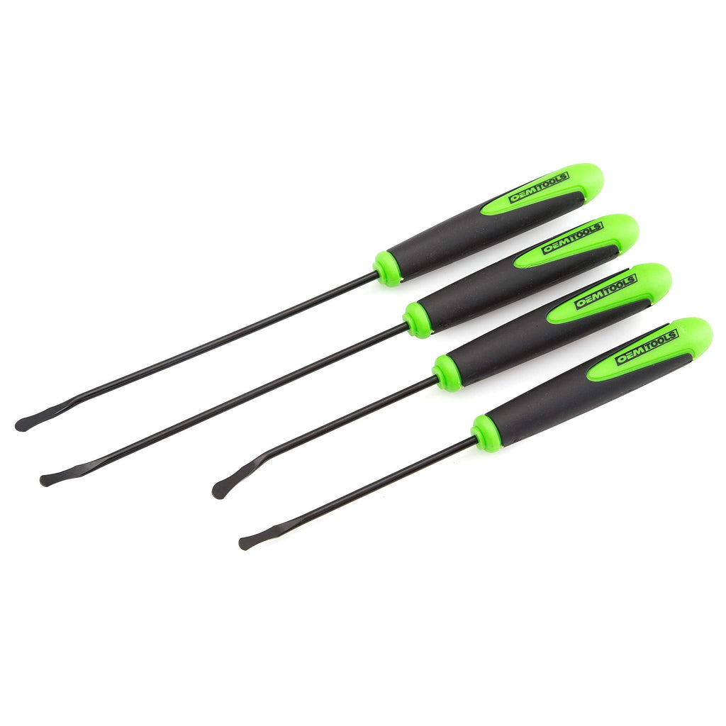 OEMTOOLS 25429 O-Ring and Seal Remover Set | Perfect for Removing & Replacing O Rings & Seals | Perfect for Mechanics & Home Garages | 4 Pack: Includes 2 Contoured & 2 Spoon Tips | Green & Black