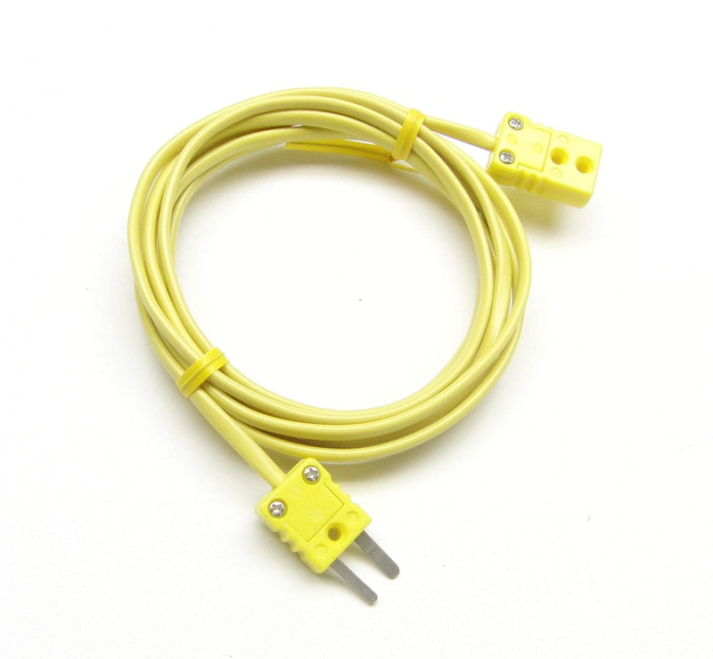 K-Type Thermocouple Extension Cable Wire with Miniature Mini Thermocouple Connectors 9 ft (= 3 Yard) Long