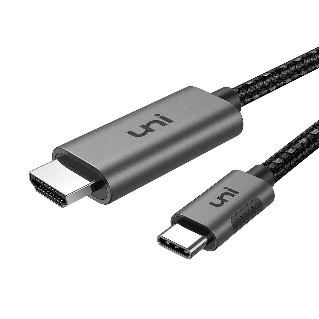 USB C to HDMI Cable for Home Office 6ft (4K@60Hz), uni USB Type C to HDMI Cable, Thunderbolt 3 Compatible with MacBook Pro 2020/2019, MacBook Air/iPad Pro 2020, Surface Book 2, Galaxy S20 and More 1