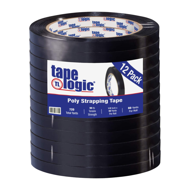 Tape Logic Poly Strapping Tape, 1/2" x 60 yd.