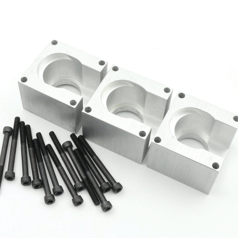 3Set Aluminum Nema23 Stepper Motor Mount Bracket Holder Clamp Support Block+12pcs Installation Screw for CNC Router Engraving Milling Machine …