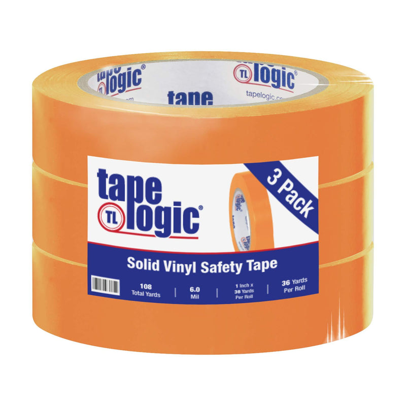 Tape Logic Solid Vinyl Safety Tape, 1" x 36 yd. Orange