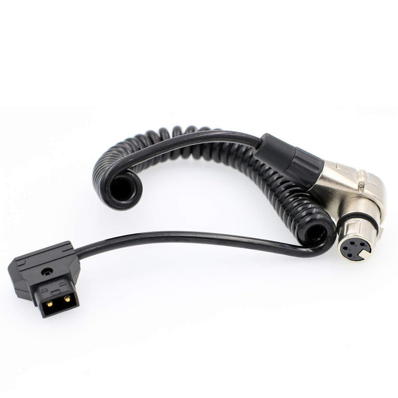 DRRI D-Tap to XLR 4-pin Female Right Angle Power Cable for DSLR Camcorder/ARRI Camera Monitor (R4xlr-Dtap TTC) R4xlr-Dtap TTC