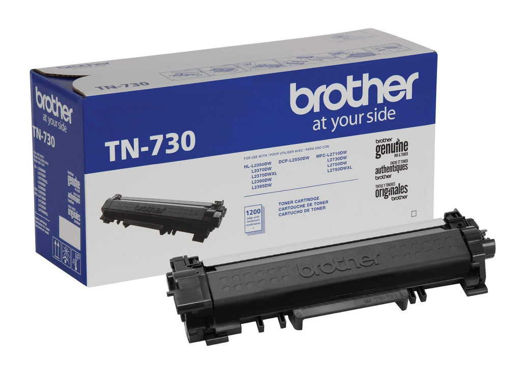 Brother Genuine Standard Yield Toner Cartridge, TN730, Replacement Black Toner, Page Yield Up To 1,200 Pages, Amazon Dash Replenishment Cartridge 1 Pack