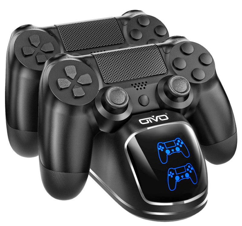PS4 Controller Charger Dock Station, OIVO Playstation 4 PS4 Controller Charging Dock Station Upgraded 1.8-Hours Charging Chip, Charging Dock Station Replacement for PS4 Dualshock 4 Controller Charger